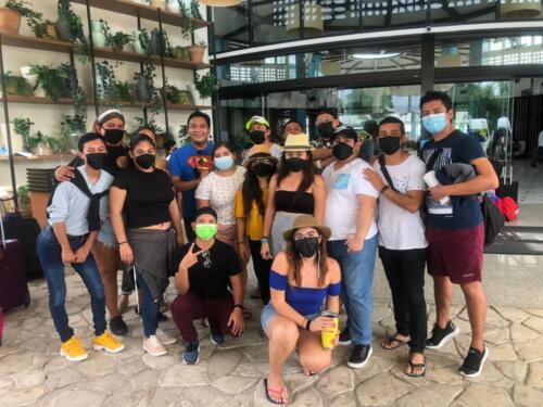 Grupo VIP celebrando en la Riviera Maya. 